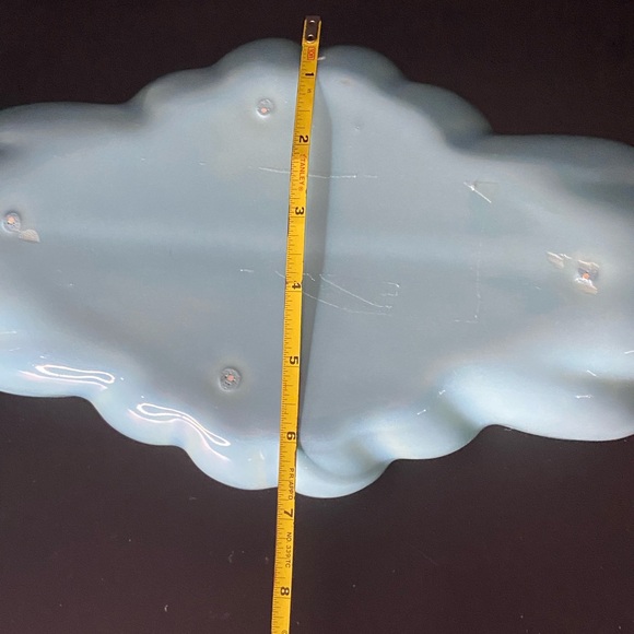 Ceramic blue fawn and serving bowl - Picture 12 of 13